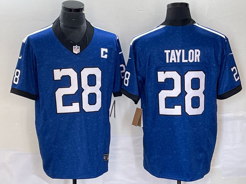 Men Indianapolis Colts #28 Taylor Royal 2023 Nike Vapor Limited NFL Jersey->indianapolis colts->NFL Jersey